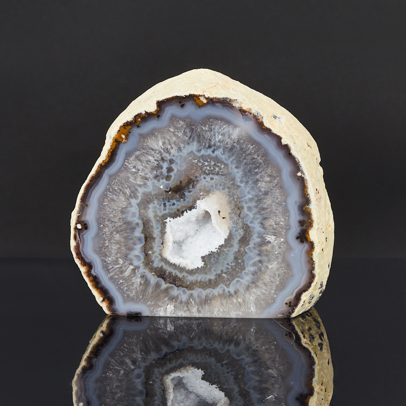 Жеода агат серый Бразилия 9-12&nbsp;см (1&nbsp;шт)