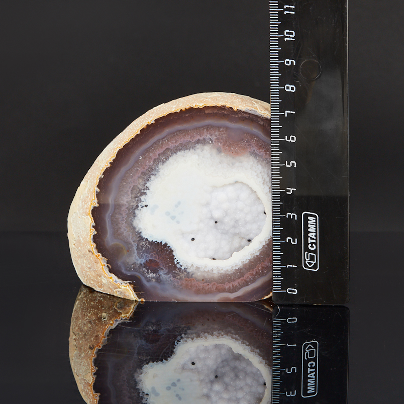 Жеода агат серый Бразилия 9-12&nbsp;см (1&nbsp;шт)