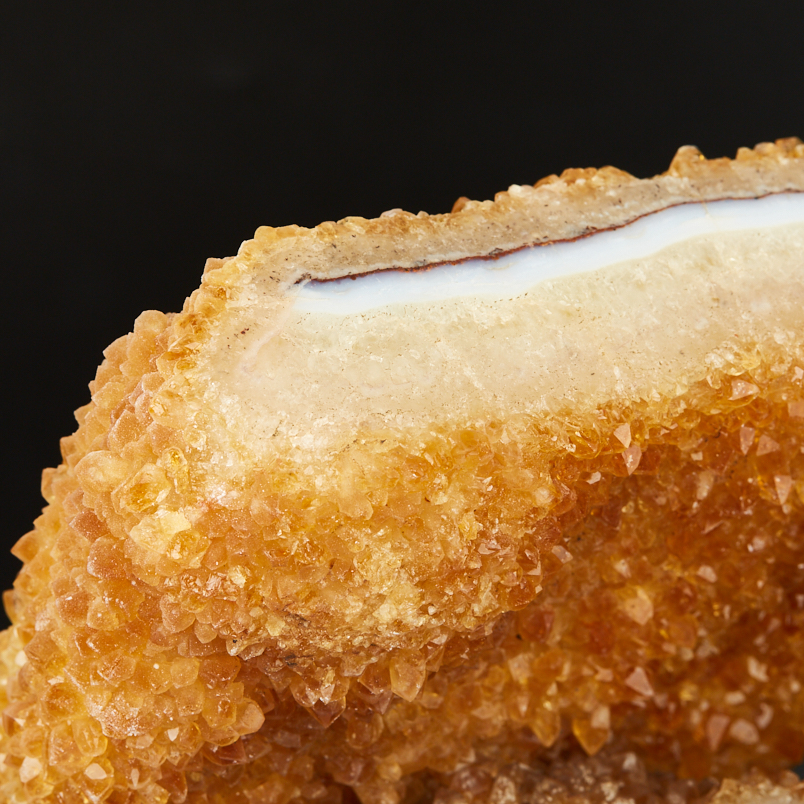 Друза цитрин Бразилия от 20 см (на подставке)