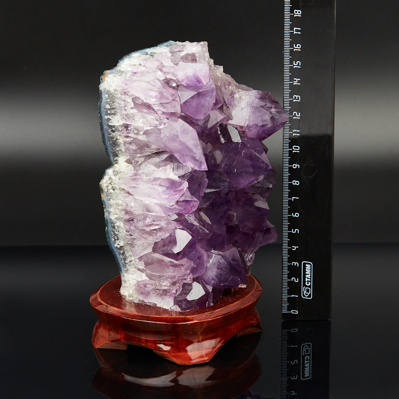 Друза аметист Бразилия 16-20 см (на подставке)