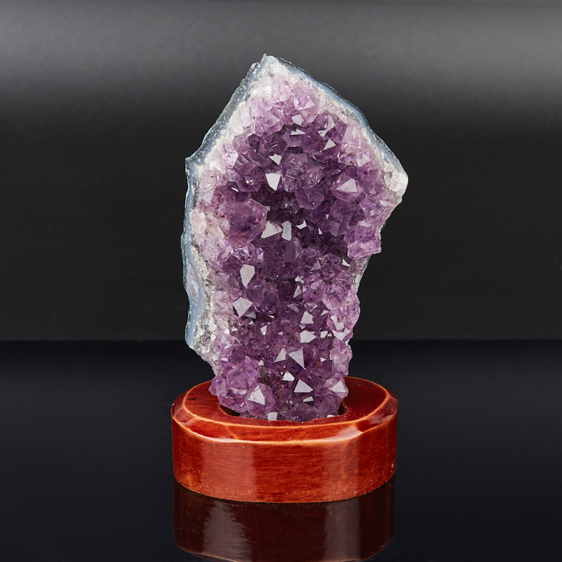 Друза аметист Бразилия 9-12 см (1 шт) (на подставке)
