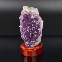 Друза аметист Бразилия 12-16 см (1 шт) (на подставке)