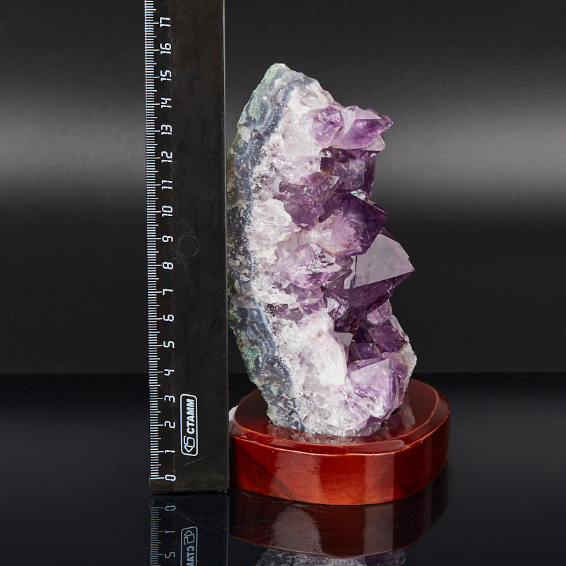 Друза аметист Бразилия 16-20 см (на подставке)
