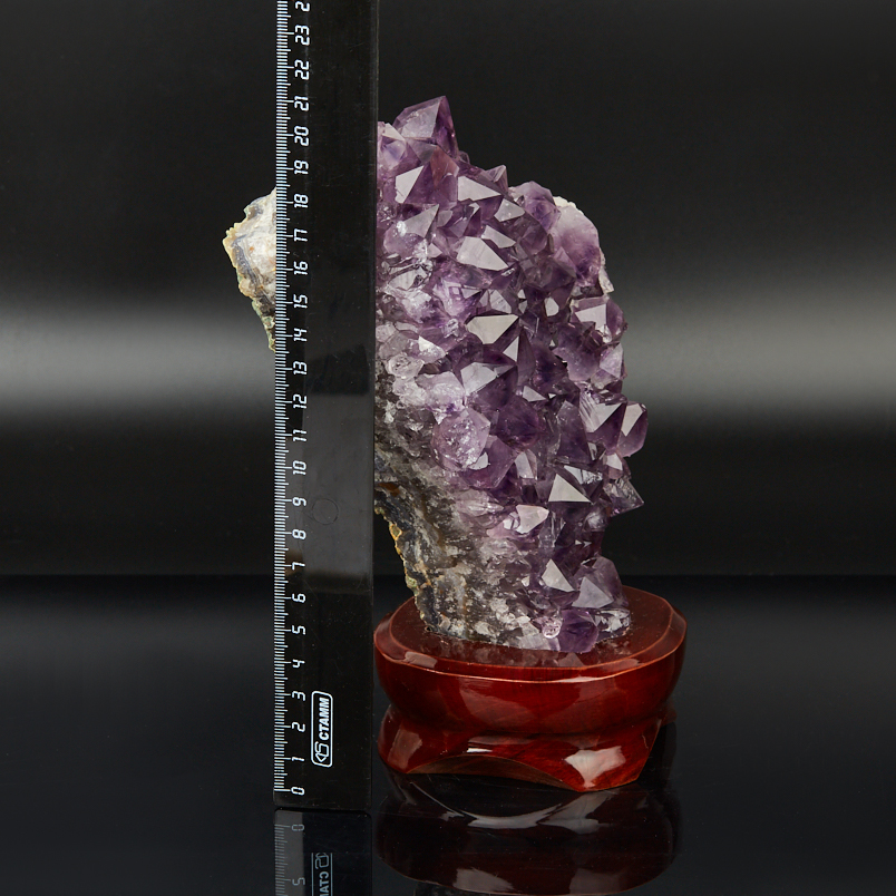 Друза аметист Бразилия от 20&nbsp;см (на подставке)