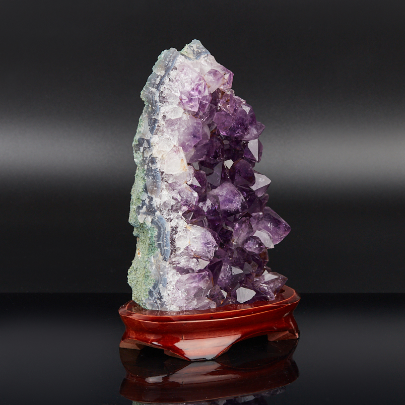 Друза аметист Бразилия 16-20&nbsp;см (на подставке)