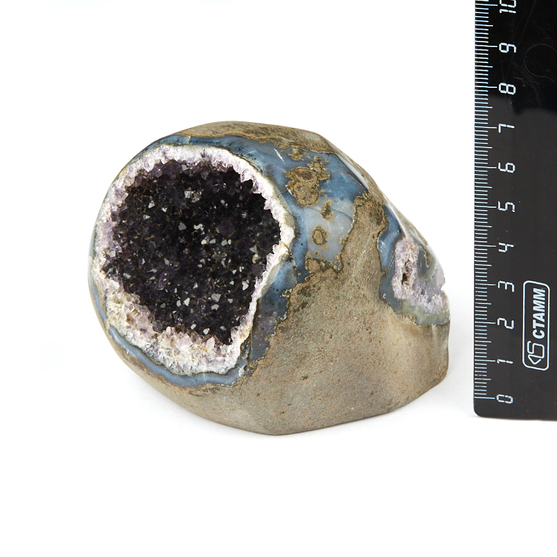 Жеода аметист чёрный Бразилия 7-9&nbsp;см (1&nbsp;шт)