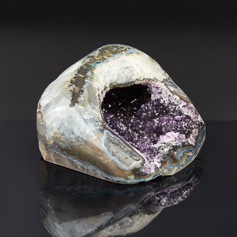 Жеода аметист черный Бразилия 12-16 см