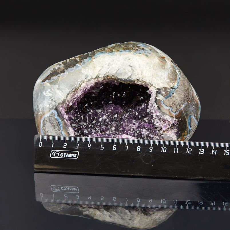 Жеода аметист черный Бразилия 12-16 см