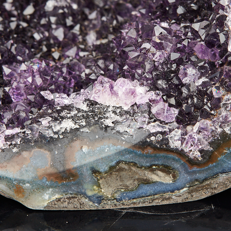 Жеода аметист черный Бразилия 12-16 см