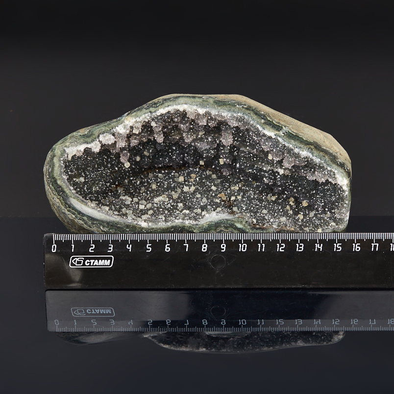 Жеода аметист черный Бразилия 16-20&nbsp;см