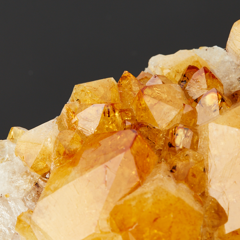 Друза цитрин Бразилия 12-16&nbsp;см (1&nbsp;шт)