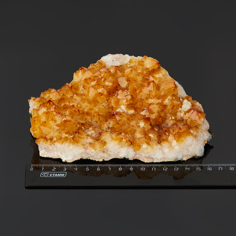 Друза цитрин Бразилия 16-20&nbsp;см