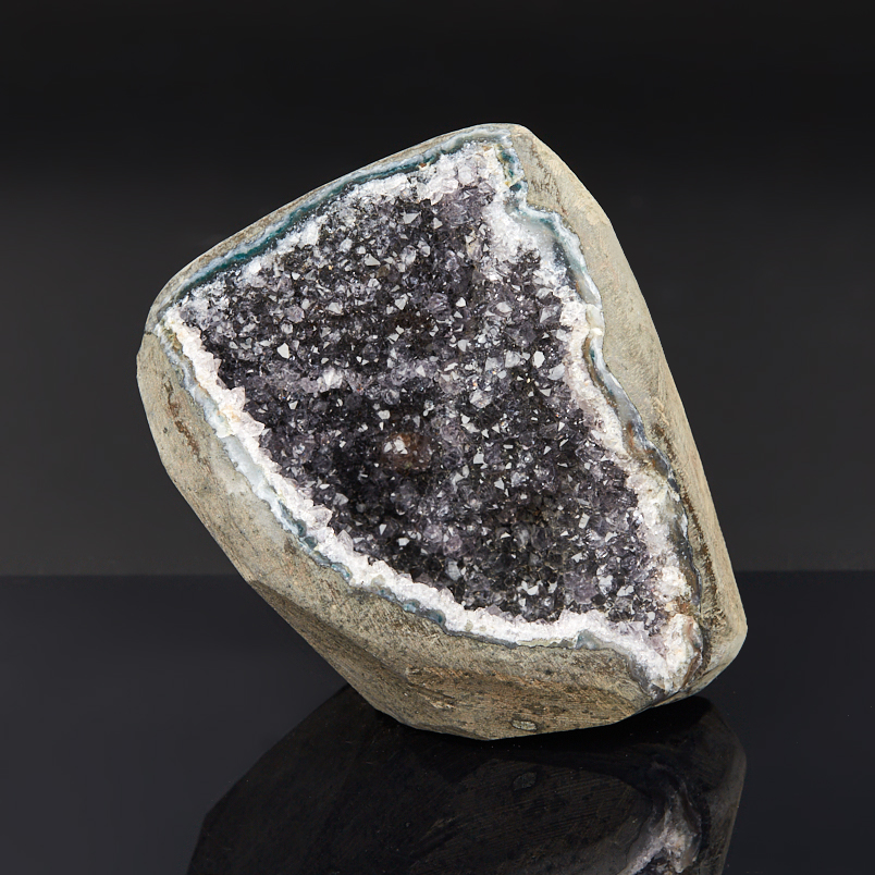 Жеода аметист черный Бразилия 12-16&nbsp;см (1&nbsp;шт)