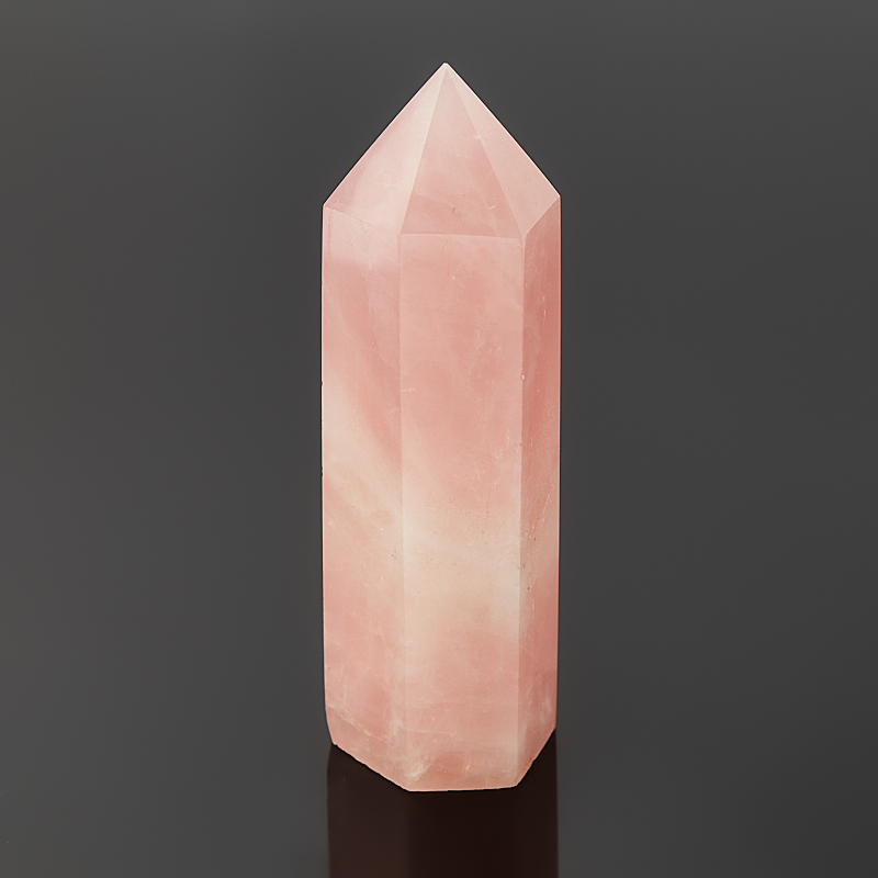 Кристалл розовый кварц Бразилия (ограненный) (7-12&nbsp;см) (1&nbsp;шт)