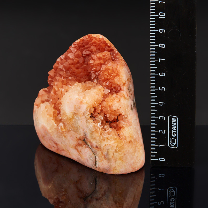 Друза кварц с гематитом Бразилия 7-9&nbsp;см