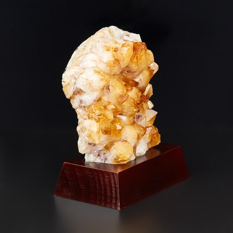 Друза цитрин Бразилия 16-20&nbsp;см (на подставке)