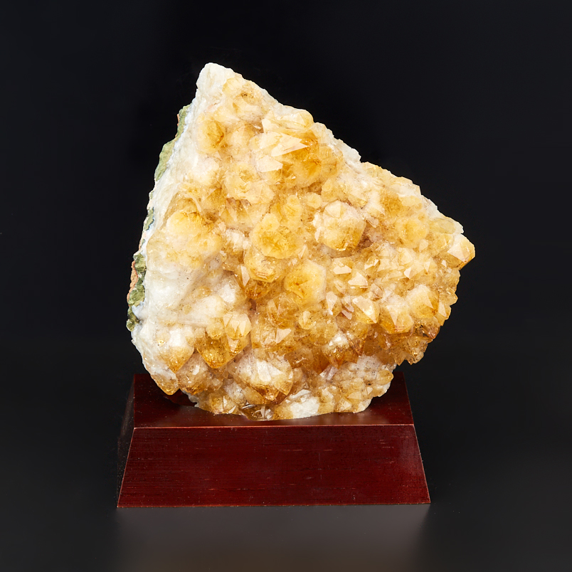 Друза цитрин Бразилия 16-20 см (на подставке)