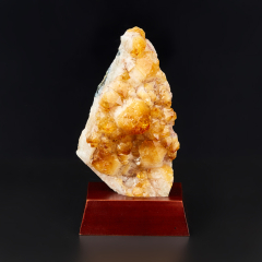 Друза цитрин Бразилия 16-20 см (на подставке)