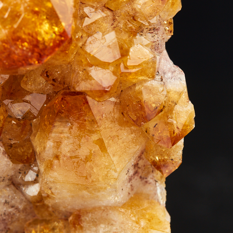 Друза цитрин Бразилия 16-20&nbsp;см (на подставке)