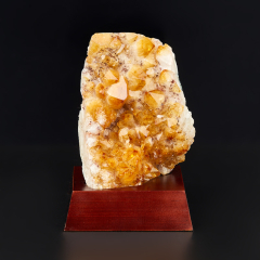 Друза цитрин Бразилия 12-16 см (на подставке)