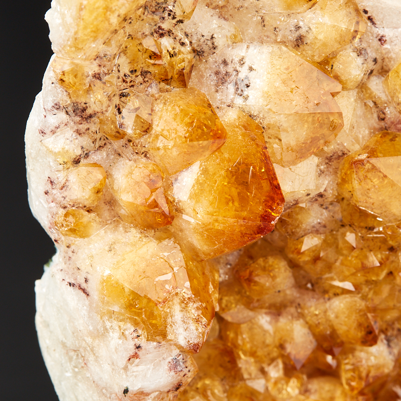 Друза цитрин Бразилия 12-16&nbsp;см (на подставке)