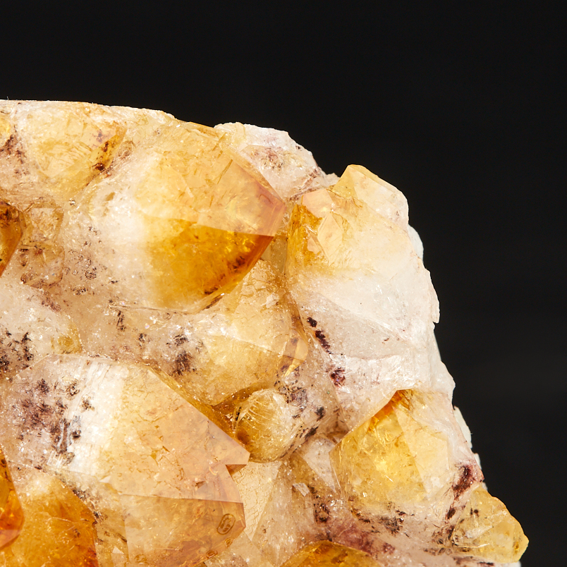 Друза цитрин Бразилия 12-16&nbsp;см (на подставке)