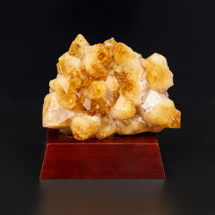 Друза цитрин Бразилия 12-16 см (на подставке)