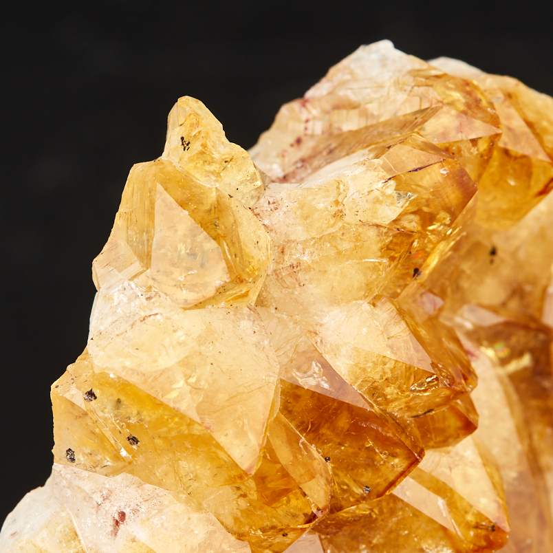 Друза цитрин Бразилия 12-16&nbsp;см (на подставке)