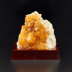 Друза цитрин Бразилия 12-16&nbsp;см (на подставке)