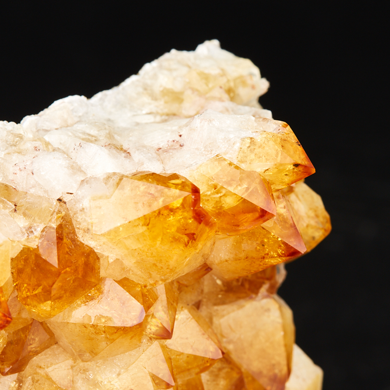 Друза цитрин Бразилия 9-12&nbsp;см (на подставке)