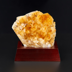 Друза цитрин Бразилия 9-12 см (на подставке)