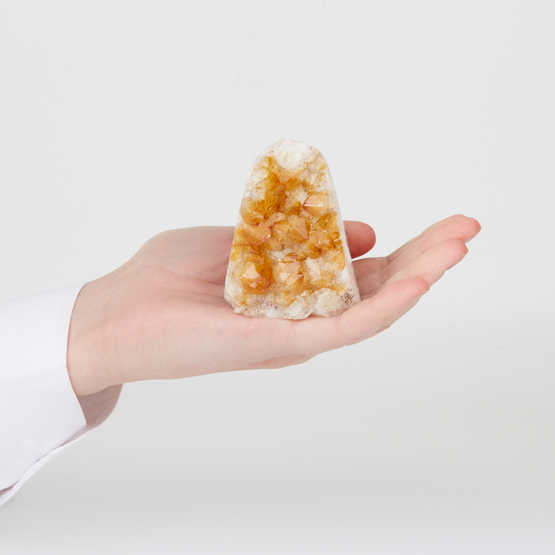 Жеода цитрин Бразилия 5-7&nbsp;см (1&nbsp;шт)
