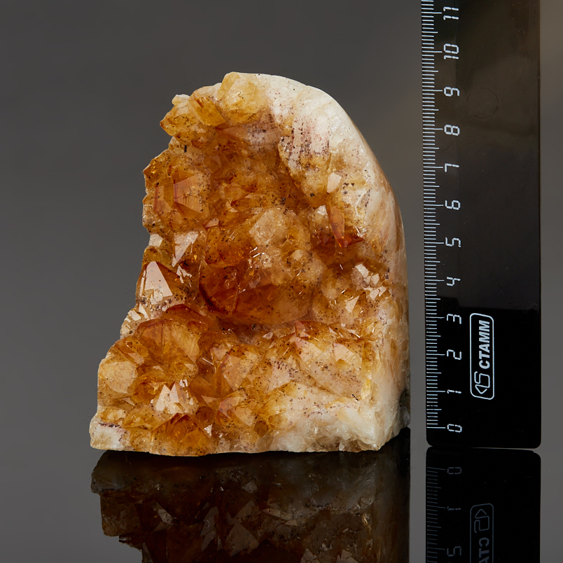 Жеода цитрин Бразилия 7-9&nbsp;см (1&nbsp;шт)