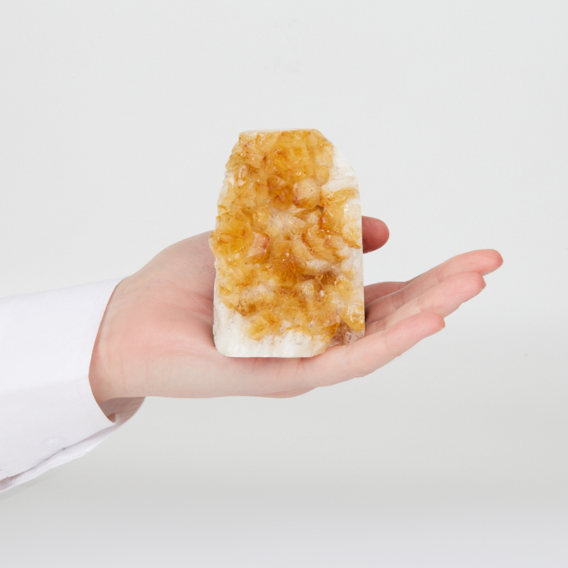 Жеода цитрин Бразилия 7-9&nbsp;см (1&nbsp;шт)