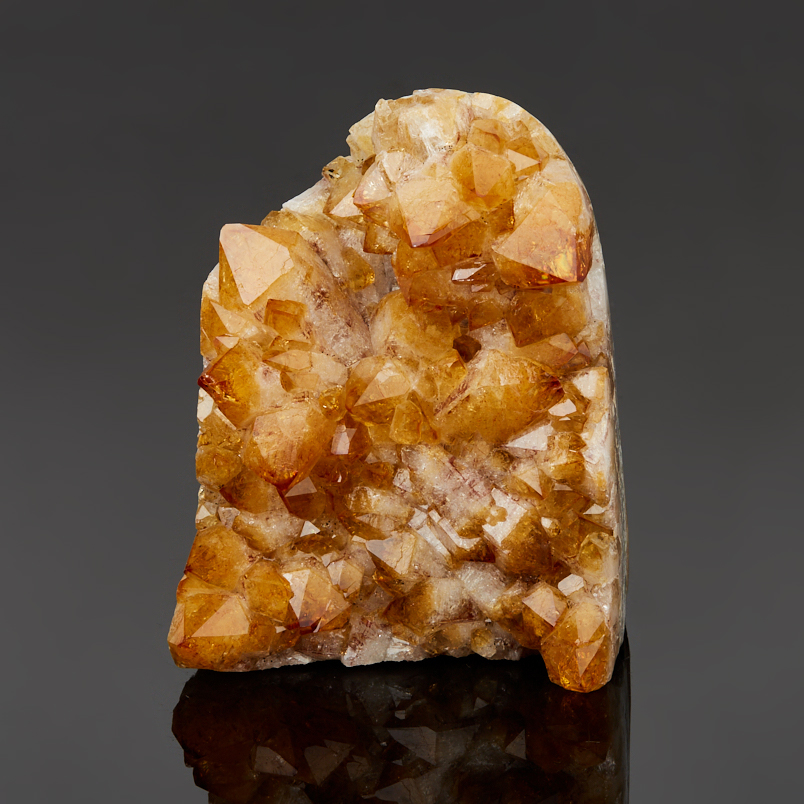 Жеода цитрин Бразилия 9-12&nbsp;см (1&nbsp;шт)