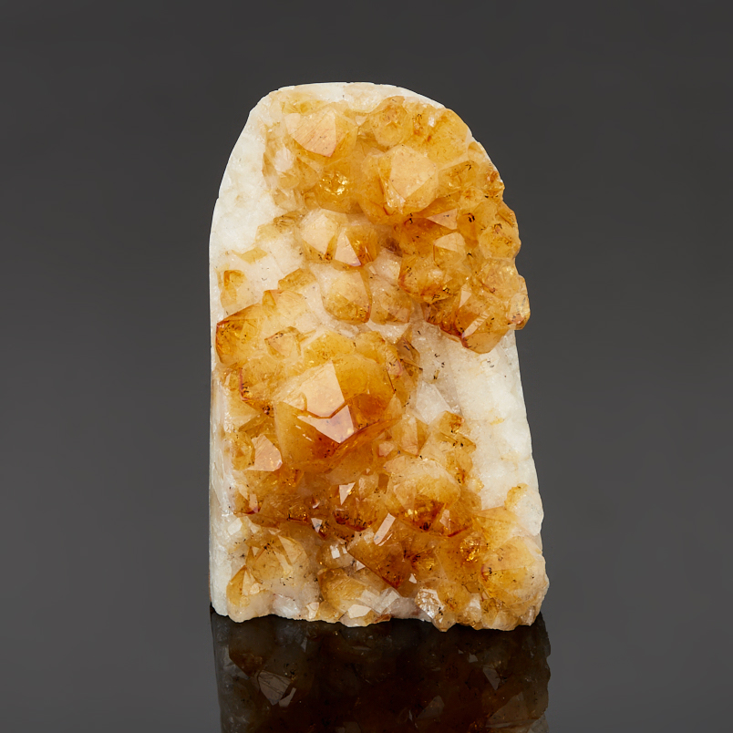 Жеода цитрин Бразилия 9-12&nbsp;см (1&nbsp;шт)