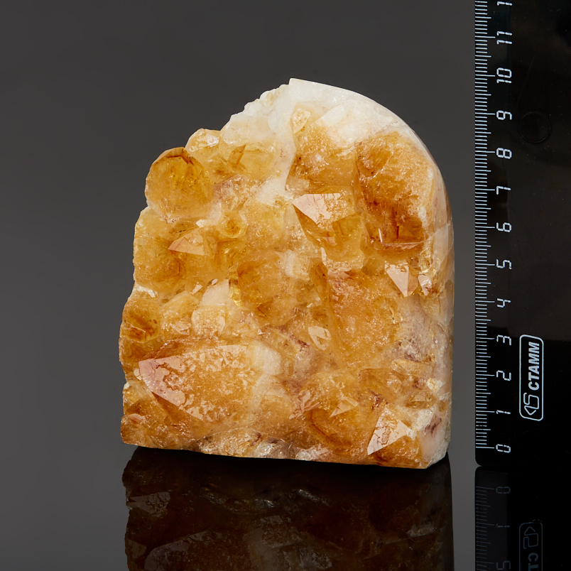 Жеода цитрин Бразилия 9-12&nbsp;см (1&nbsp;шт)