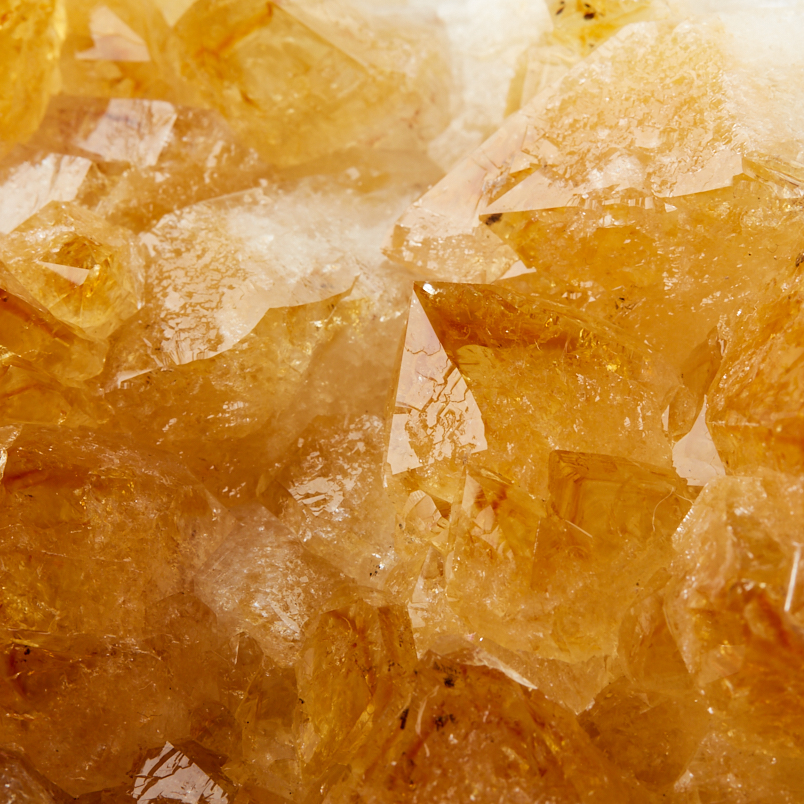 Жеода цитрин Бразилия 9-12&nbsp;см (1&nbsp;шт)