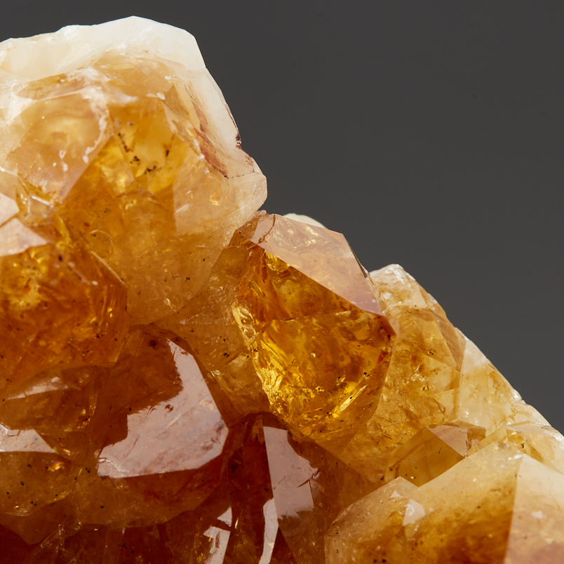 Жеода цитрин Бразилия 9-12&nbsp;см (1&nbsp;шт)