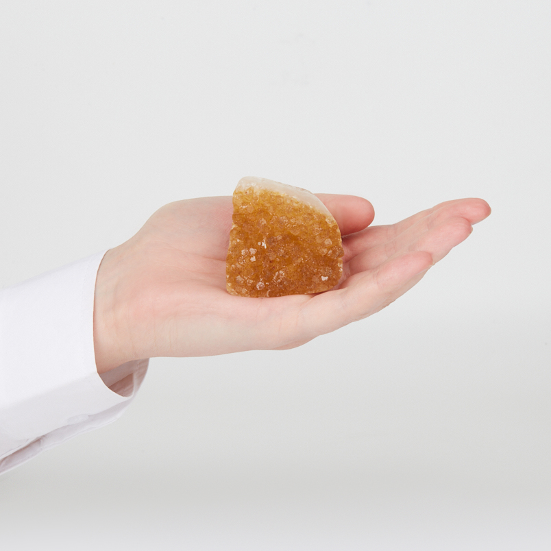 Друза цитрин Бразилия 5-7&nbsp;см