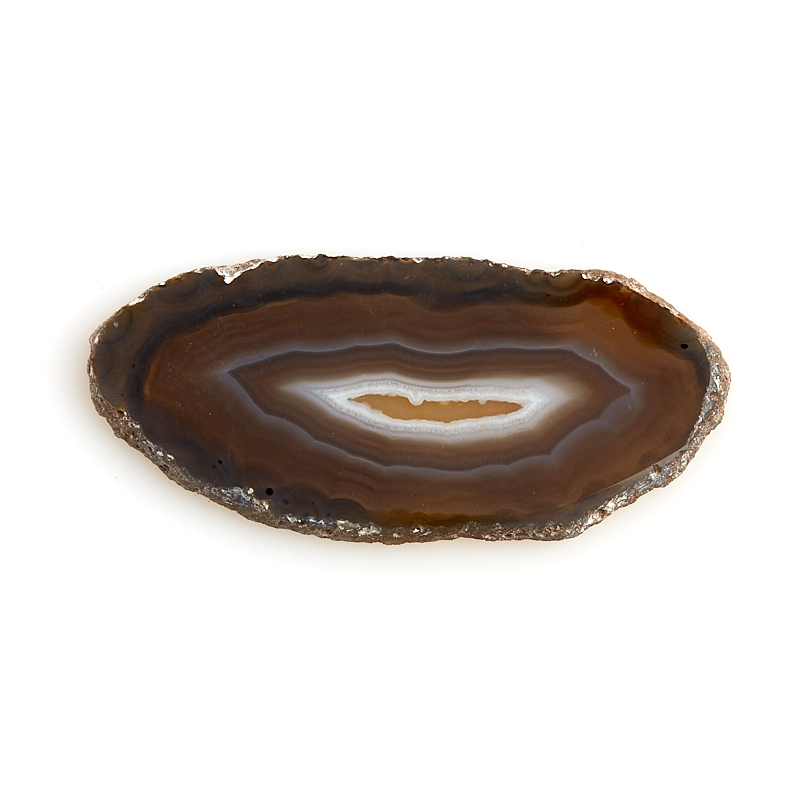 Срез агат серый Бразилия 7-9&nbsp;см (1&nbsp;шт)