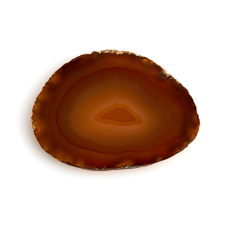 Срез агат коричневый Бразилия 5-7&nbsp;см (1&nbsp;шт)