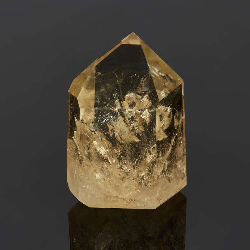 Кристалл цитрин Бразилия 5-7&nbsp;см (ограненный) (1&nbsp;шт)