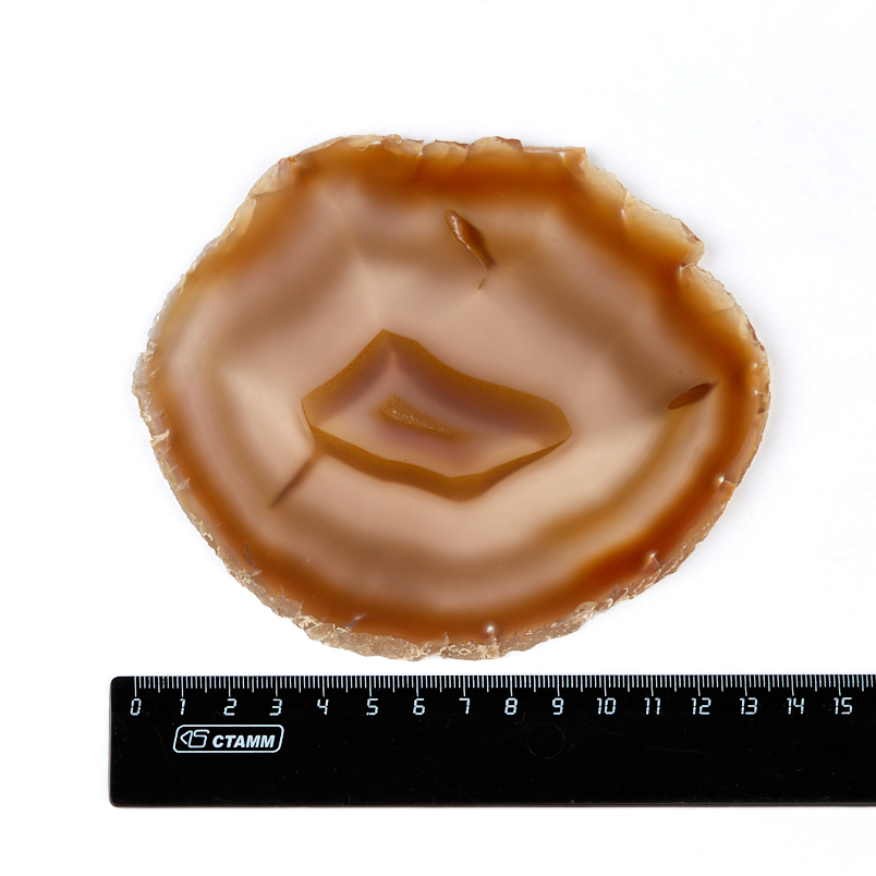 Срез агат коричневый Бразилия 12-16&nbsp;см