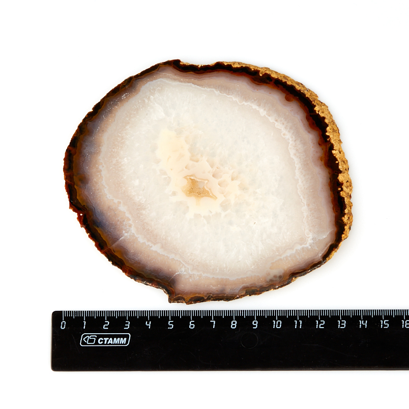 Срез агат коричневый Бразилия 12-16&nbsp;см