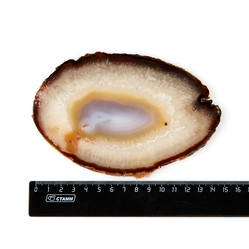 Срез агат коричневый Бразилия 12-16&nbsp;см