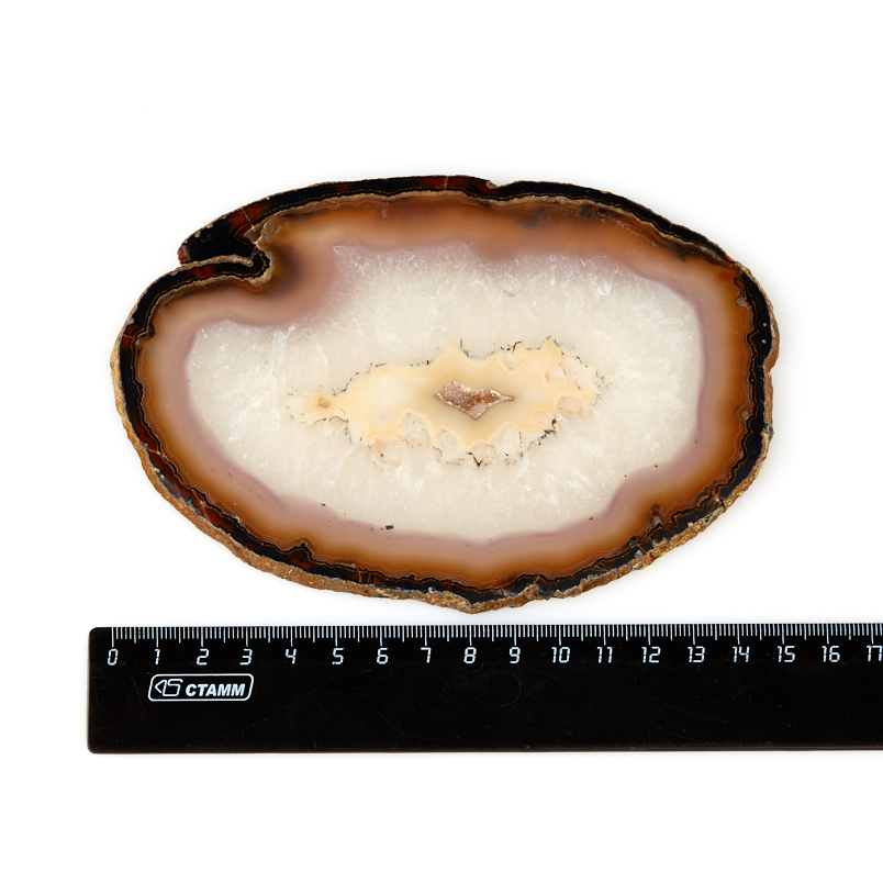 Срез агат коричневый Бразилия 12-16&nbsp;см
