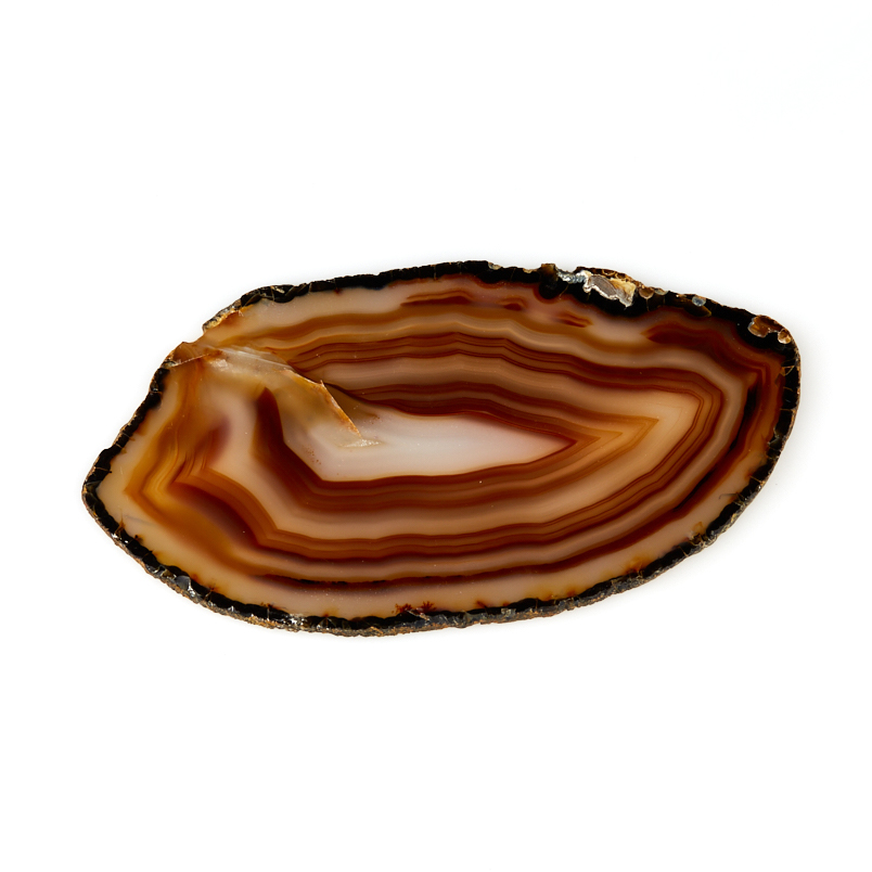 Срез агат коричневый Бразилия 16-20&nbsp;см