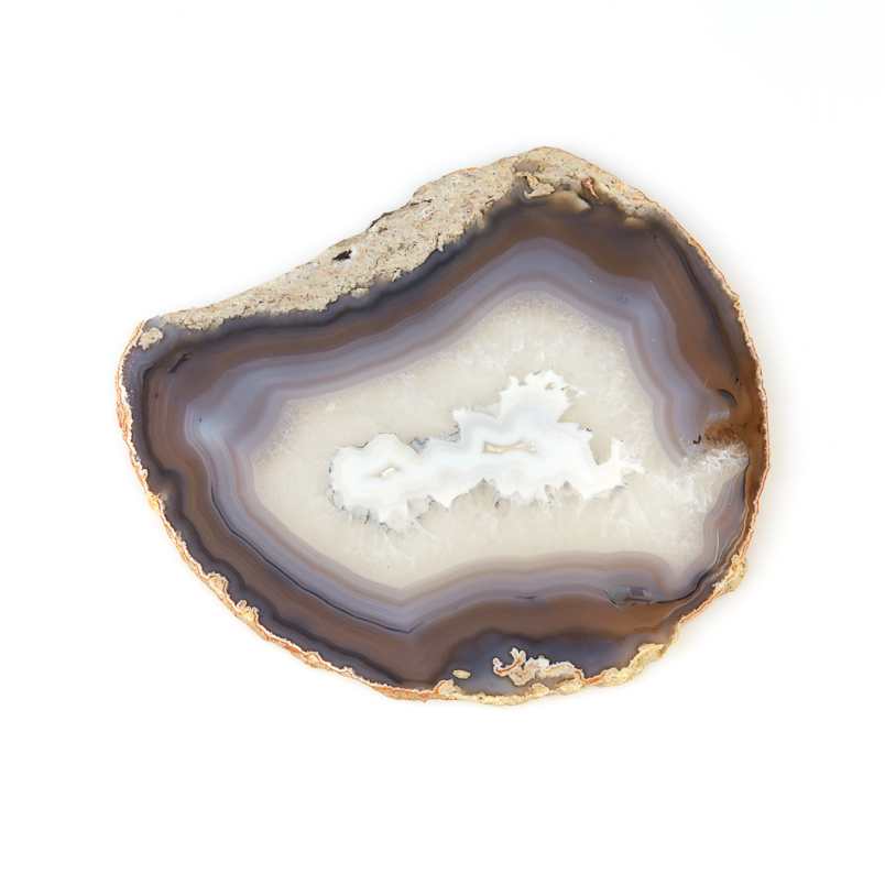 Срез агат серый Бразилия 12-16&nbsp;см