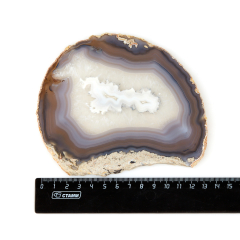 Срез агат серый Бразилия 12-16 см